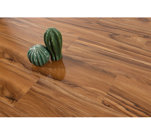 Глянцевый ламинат 12мм 33 класс Mostflooring High Glossy 11910 Орех