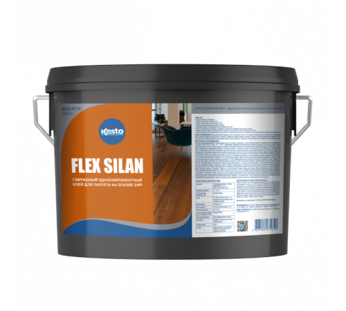 Однокомпонентный гибридный клей для паркета Kesto FLEX SILAN 16.5 кг