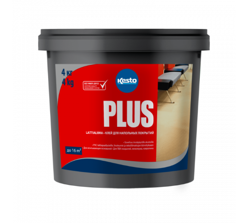 Клей для ПВХ и текстильных напольных покрытий  Kesto PLUS 4кг