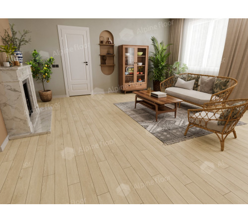 Кварцвиниловый SPC пол Alpine Floor Grand Sequoia Village ECO 11-507 Камфора