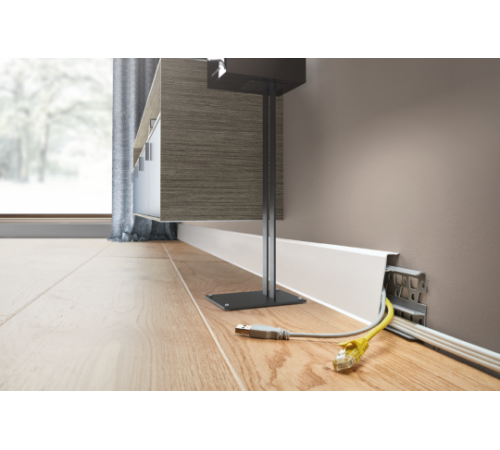 Плинтус ПВХ CESAR Hi-Line Prestige 287 Орех Блюз