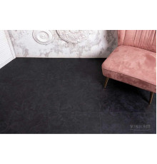 Кварцвиниловый пол Vinilam Ceramo STONE 61607 Сланцевый Черный