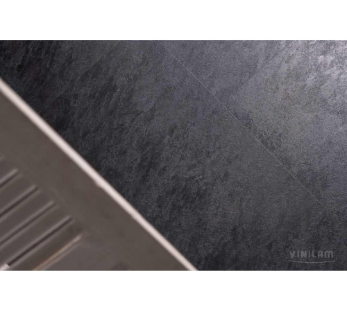 Кварцвиниловый пол Vinilam Ceramo STONE 61607 Сланцевый Черный