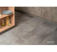 Кварцвиниловый пол Vinilam Ceramo STONE 71610 Цемент Cтальной