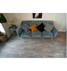Кварцвиниловый пол Vinilam Ceramo STONE 71614 Цемент Светлый