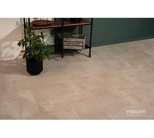 Кварцвиниловый пол Vinilam Ceramo STONE 71615 Бетон Белый