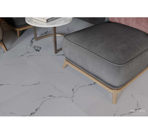 Кварцвиниловый пол Vinilam Ceramo STONE 83444 Итальянский Мрамор