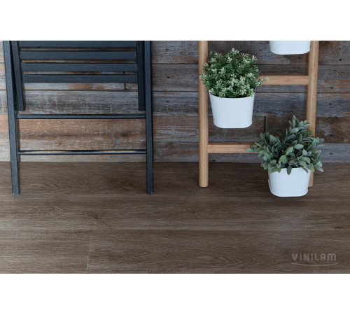 Кварцвиниловая LVT плитка Vinilam CLICK 3,7мм 14609 Дуб Ваймар