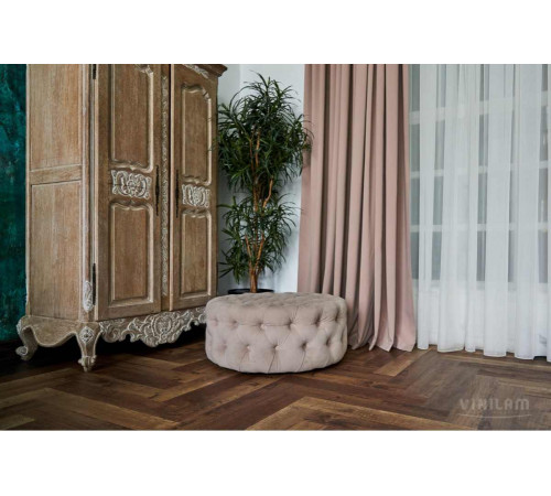 Кварцвиниловый пол Vinilam Parquet Herringbone IS11177 Паркет Версальский