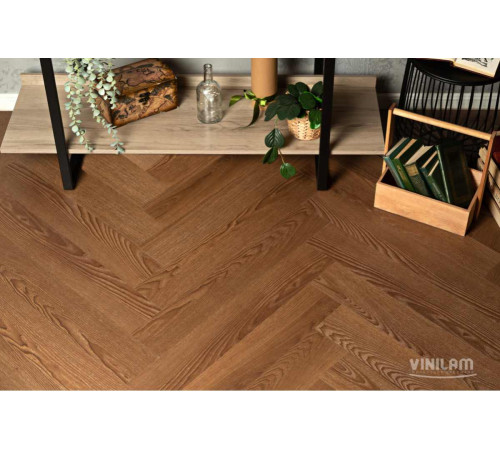 Кварцвиниловый пол Vinilam Parquet Herringbone IS11200 Паркет Винсент