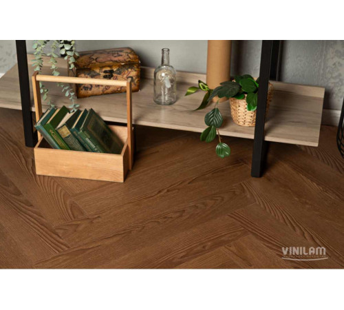 Кварцвиниловый пол Vinilam Parquet Herringbone IS11200 Паркет Винсент
