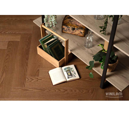 Кварцвиниловый пол Vinilam Parquet Herringbone IS11200 Паркет Винсент