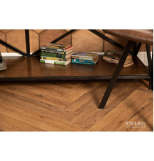Кварцвиниловый пол Vinilam Parquet Herringbone IS11210 Паркет Де Виль